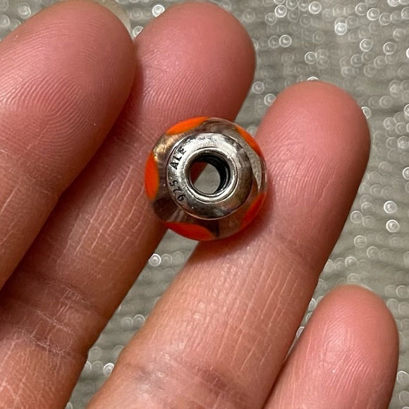 Retired Pandora Murano Glass Bead Charm with Multiple Red Hearts ❤️ - Picture 5 of 5